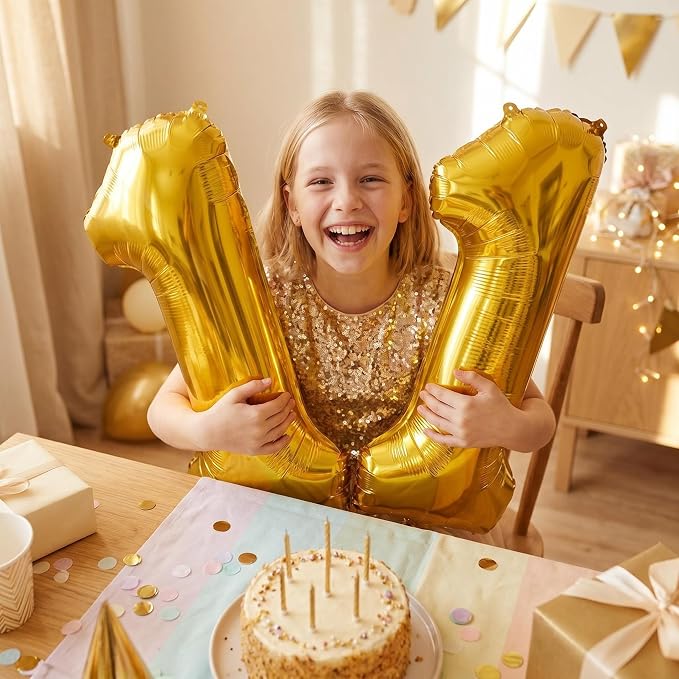 YPSelected 32 Inch Large Foil Helium Number Balloon Birthday Wedding Party 0-9 - Image 2