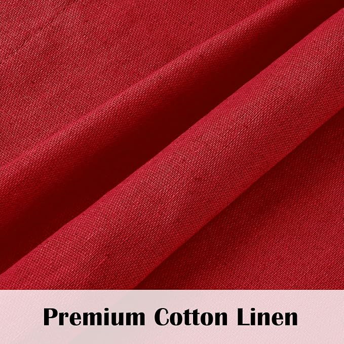 Farmhouse Valance Curtains, Boho Cotton Linen Kitchen Valance, Rod Pocket - Image 5