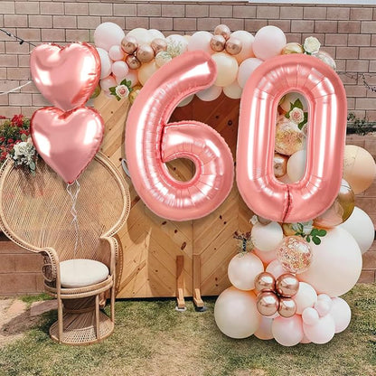 40 inch Rose Gold Birthday Balloons - Image 6