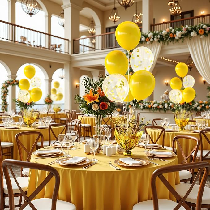 Gold Balloon Table Centerpiece Kit, 4 Sets Gold Balloon Stands - Image 6