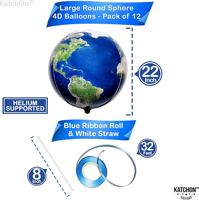 KatchOn Globe Balloons Set - Image 2
