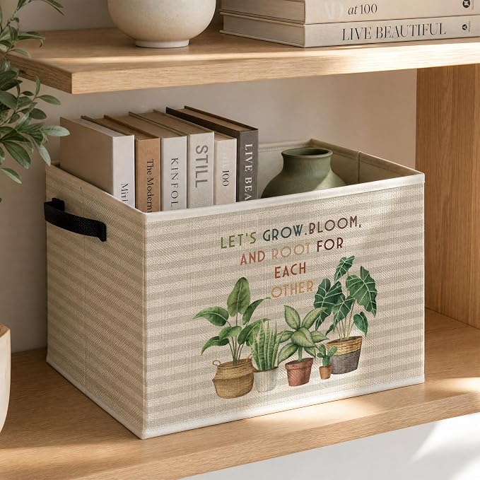 Inspirational Boho Classroom Foldable Storage Bins Box - Image 3