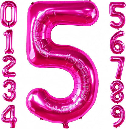 KatchOn Giant Hot Pink 5 Balloon Number - Image 2