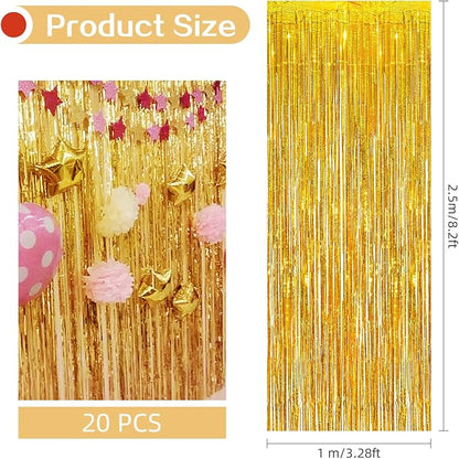 20 Pack Gold Foil Curtains - Image 3
