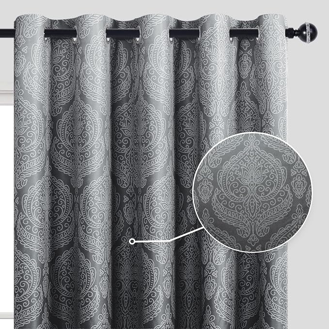 DWCN Ombre Blackout Curtains for Bedroom - Image 2