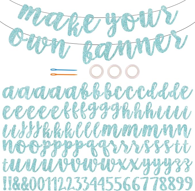 BEISHIDA 116 PCS A-Z DIY Letter Banner Kit Make Your Own Banner，Including 111 by Beishida