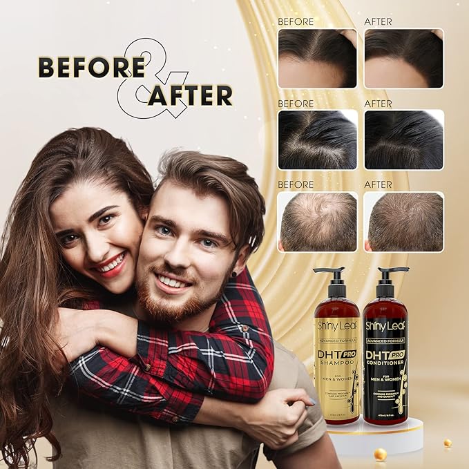 DHT Pro Shampoo and Conditioner - Advanced Formula with Procapil and Capixyl, DHT Blockers, Made In USA, Hair Loss Solution for Men and Women, Stimulates Follicles, SupportsThinning Hair