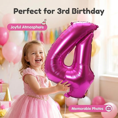 YPSelected 32 Inch Large Foil Helium Number Balloon Birthday Wedding Party 0-9 - Image 3