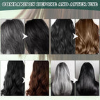 Mild Formula Long Lasting Hair Dye Set, Hair Color for Gray Coverage, Natural plant extracts, Long-Lasting Single Step Hair Dye with Nourishing Shampoo (Chestnut Brown)
