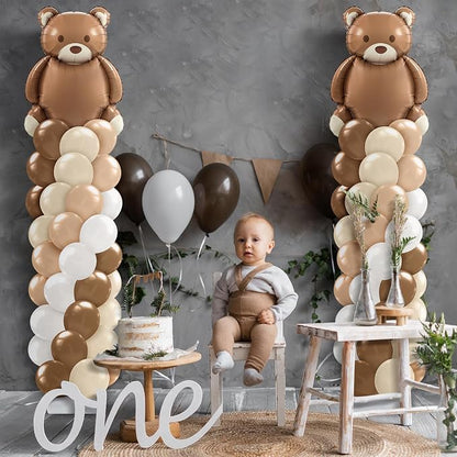 Kasyat 2 Set Bear Balloon Column Stand Kit Bearly Baby Shower Balloon Arch Kit - Image 7