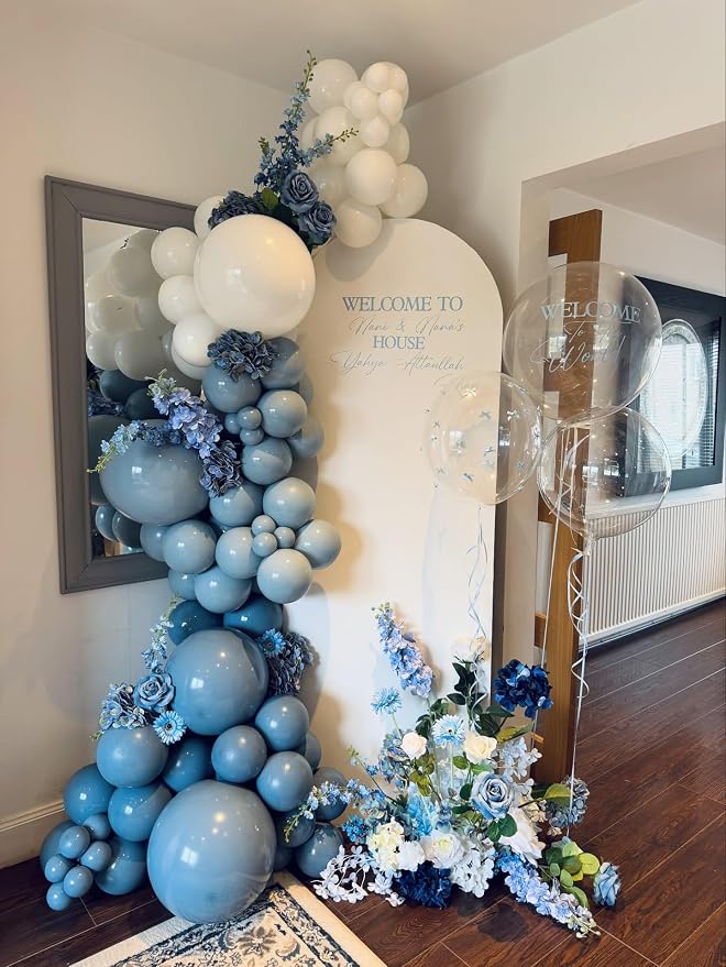 Dusty Blue Balloons Arch Kit - Image 4