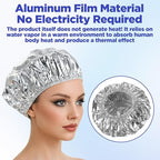 4 Pcs Conditioning Caps Made of Aluminum Foil, Reusable Thickened Shower Caps for Hot Oil Hair Treatment, Pieces Shower Cap Heat Cap For Deep Conditioning, Home And Salon Use, Hair Dyeing