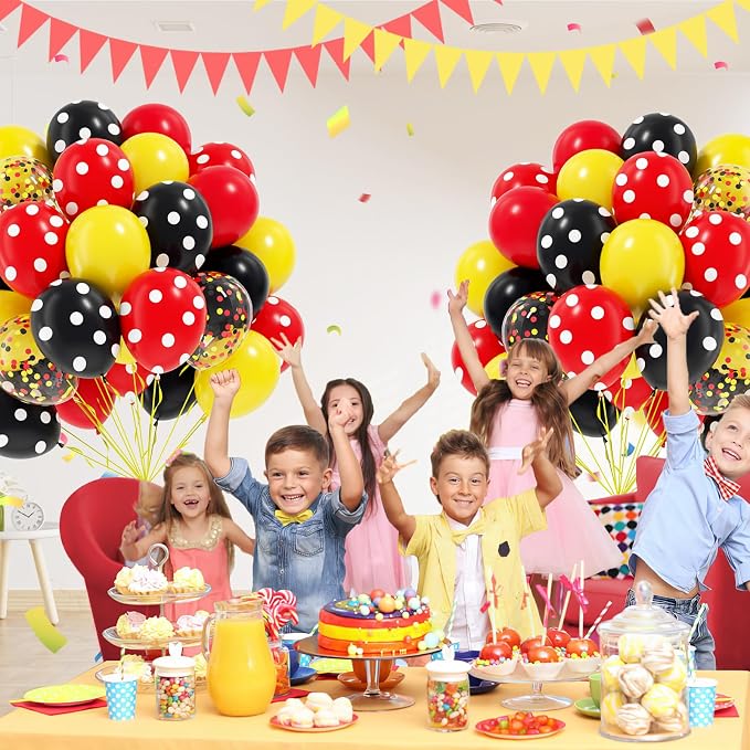 60pcs 12inch Red and Yellow Balloons - Image 6