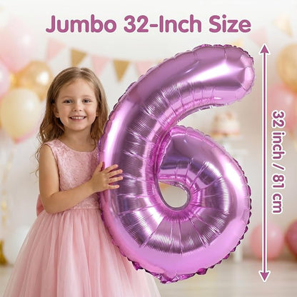 YPSelected 32 Inch Large Foil Helium Number Balloon Birthday Wedding Party 0-9 - Image 5
