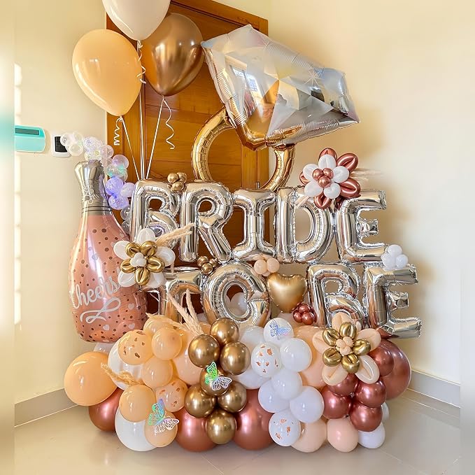Silver Bachelorette Party Decorations, Bride To Be Bridal Shower Letter - Image 3