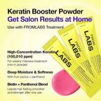 FROMLABS Hair Repair Duo – Protein Capsule Hair Repair Treatment (6.76 fl oz) + Intensive Keratin Booster Powder (8 Pack) | 3‑Minute At‑Home Keratin Mask, Deep Repair for Damaged, Color‑Treated Hair