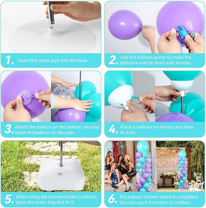 2 Sets Adjustable Balloon Column Stand Kit - Image 5