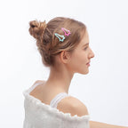 ECADY 100-Piece Metal Snap Hair Clips for Girls, Toddlers, and Kids - Comet Star Barrettes Perfect for Fine Hair, Thick Hair, and More - Featuring Star with a trailing tail Designs