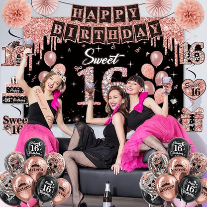 50Pcs Sweet 16 Birthday Party Decorations - Image 8