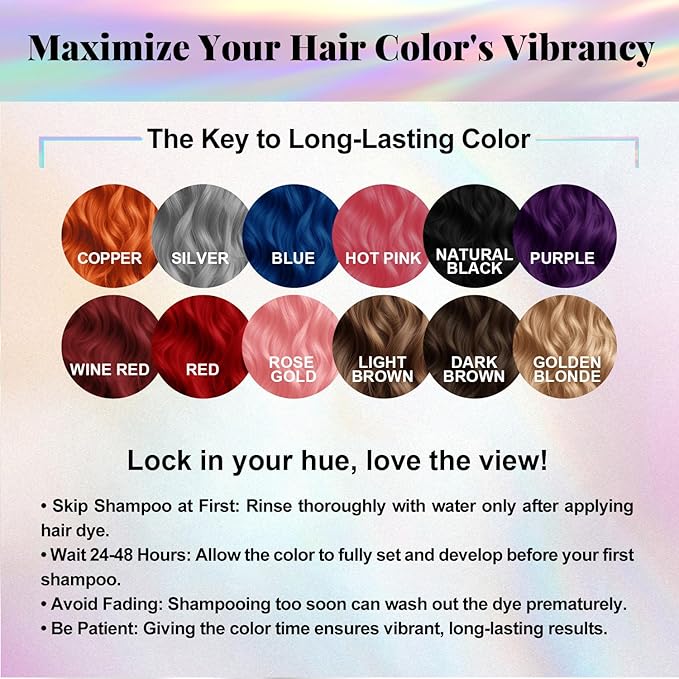 Vegan Semi Permanent Hair Color Mask - 10.15OZ Color Depositing Conditioner for Color-Treated Hair - Ammonia, Paraben, Sulfate & Cruelty-Free - Plant-Based Enhances Tones Hair (WINE RED)