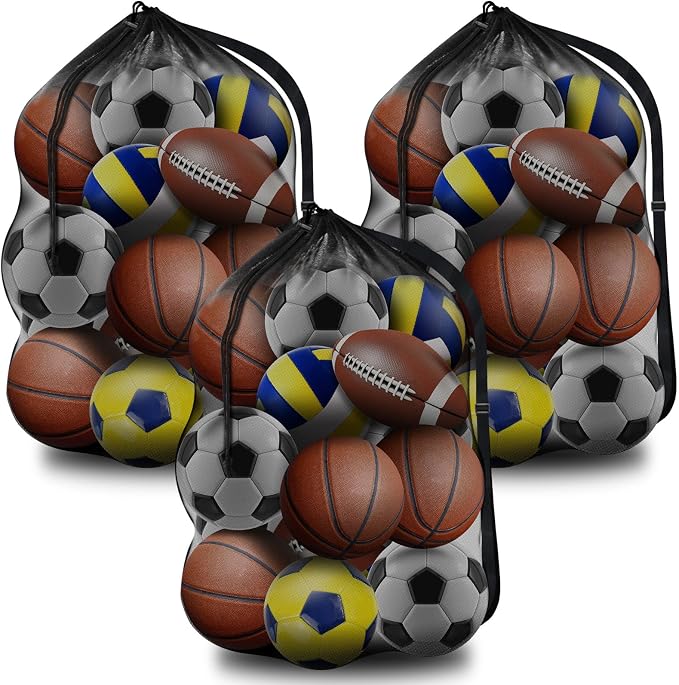 BROTOU Extra Large Sports Ball Bag Mesh, Basketball Bags Team Balls | by BROTOU