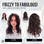 Juju Bounce Curl Cream for Curly Hair 6 Fl Oz (New and Improved Formula) - Soft Hold Curly Hair Styling Products, Curl Defining Cream & Enhancer, Fragrance-Free Formula for Wavy & Medium Curls