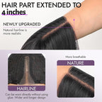 Dark Brown Mixed Blonde Wig for Women Long Wavy 4x1 Lace Natural Hairline Glueless for Beginners Middle Part Synthetic for Daily Party Use 26Inch