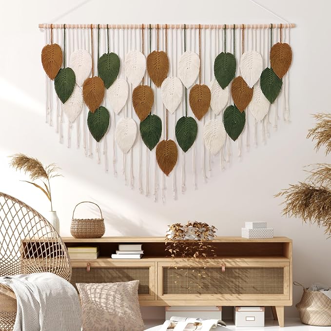 Large Macrame Wall Hanging Boho Woven Tapestry Chic Home Decor Wall Art | - Image 6