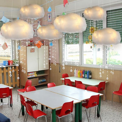 Marsui Artificial Cloud Props LED Hanging Cloud Light String Fake Imitation 3D - Image 3