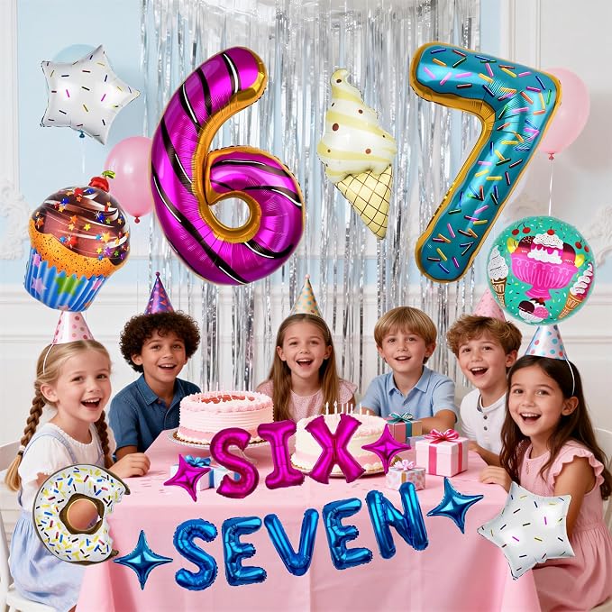 6 7 Birthday Decorations, 6 7 Balloons - Image 3