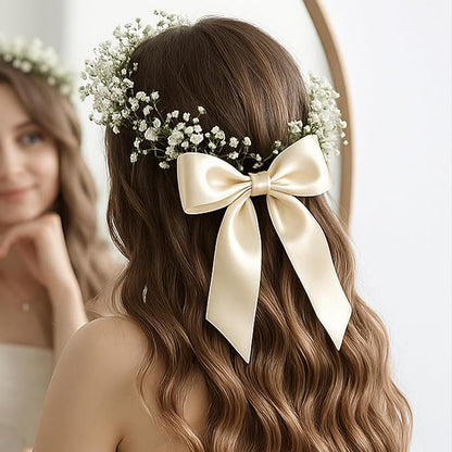 1 1/2In 30Yards Cream Ribbon for Gift Wrapping Easter Christmas Decorations | - Image 7