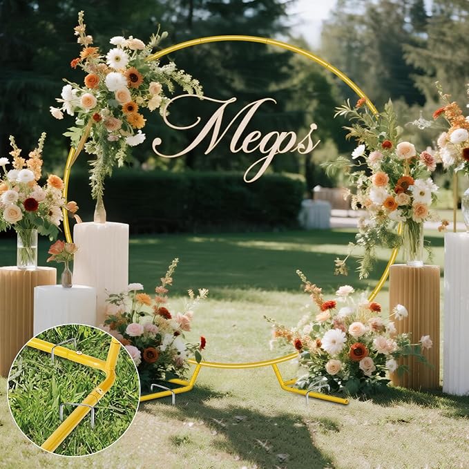 7.2FT Round Balloon Arch Stand Kit, Wedding Arches Frame - Image 6