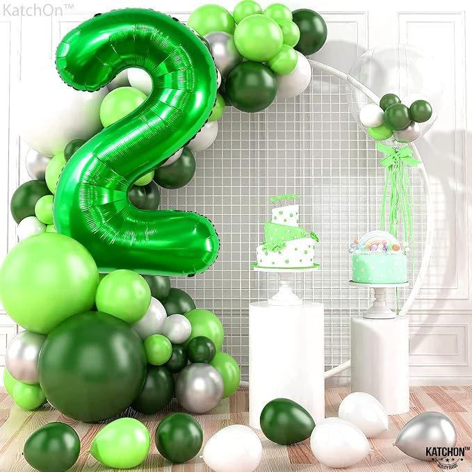 KatchOn Giant Green Number 2 Balloon, 40 Inches, Tractor Party Supplies - Image 6