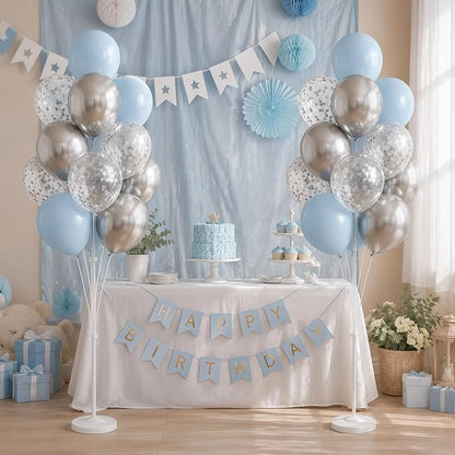 Baby Blue Balloon Column Stand Kit Set 2 - Image 8