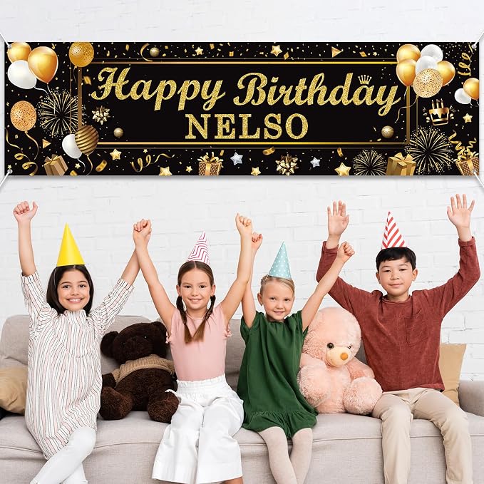 Lonfliness Personalized Birthday Banner Happy Birthday Party Decoration Custom - Image 4