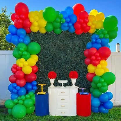Red Yellow Blue Green Balloons, Rainbow Cartoon Theme Primary Color Latex - Image 4
