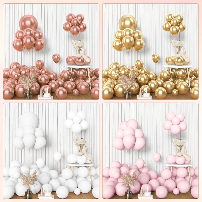 Amandir 153pcs Rose Gold Balloon Garland Arch Kit Different Sizes | 18 12 10 5 - Image 7