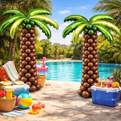 132 Pcs Palm Tree Balloon Column Stand Kit 6.5 Ft - Image 2