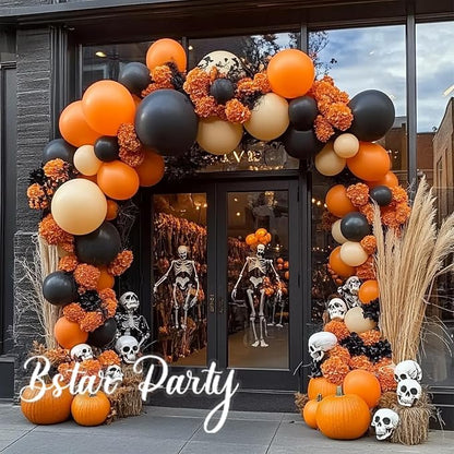 Double Stuffed Burnt Orange Balloon Garland Arch Kit | 18/12/10/5inch Different - Image 6
