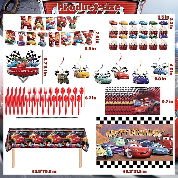 Cartoon Birthday Decorations, Cartoon Party Supplies - Image 3