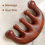 Wooden Scalp Massager Comb & Head Massage Tool, Scalp Gua Sha Wooden Combs for Women and Men (Classic Comfort)