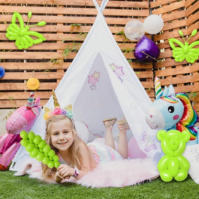 100Pcs Light Green 260 Balloons, Long Balloon - Image 7