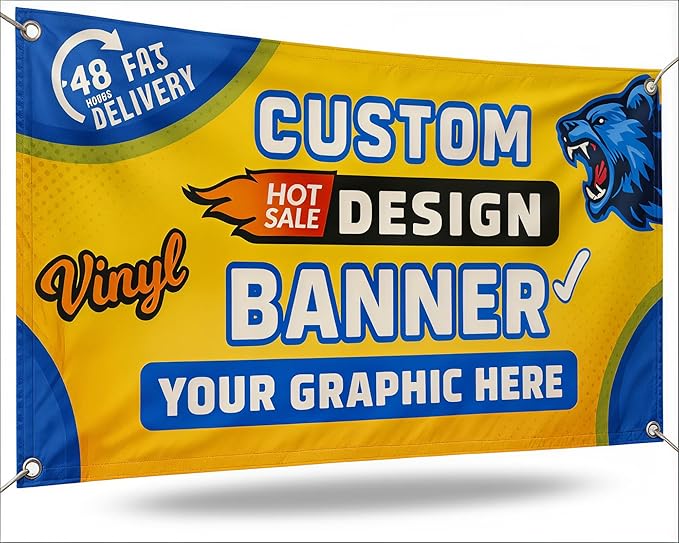 Custom Vinyl Banner by by MyHappyCustomizedGifts