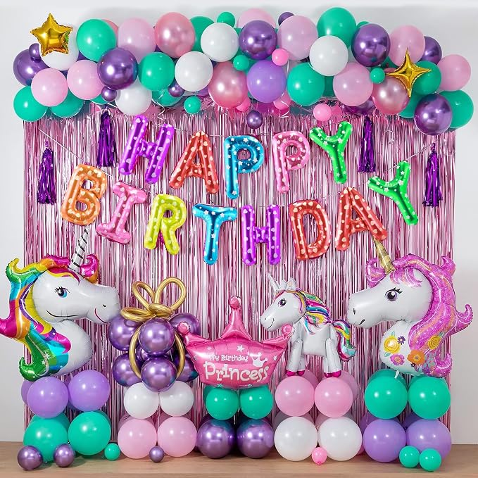 CANREVEL Happy Birthday Banner Decorations + 12Pcs Balloons, - Image 6