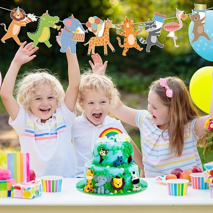 Carnival Animals Banner Circus Party Animal Garland Animals Performers Banner - Image 8