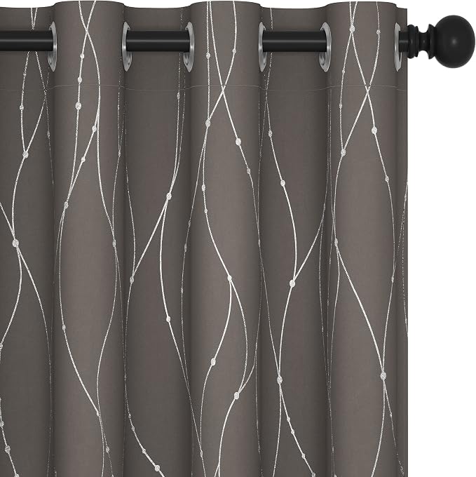 Deconovo Living Room Curtains 54 Inches Long, Thermal Insulated, Room Darkening by Unknown