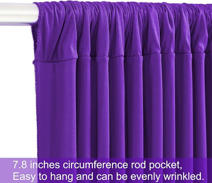 4 Panels Purple Backdrop Curtains - Image 6