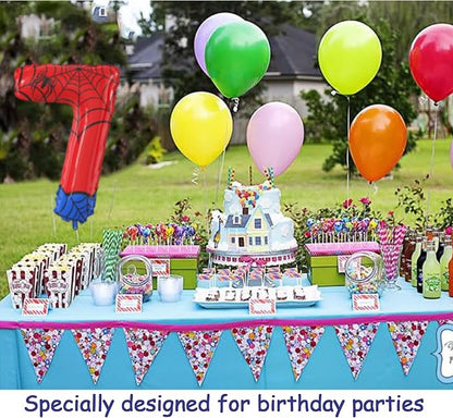 40 Inch Giant Spider Theme Number Foil Balloons - Image 4