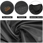 FEBSNOW 2Pcs Barber Cape for Adults,Professional Hair Cutting Cape with Closure Snap Waterproof Salon Capes