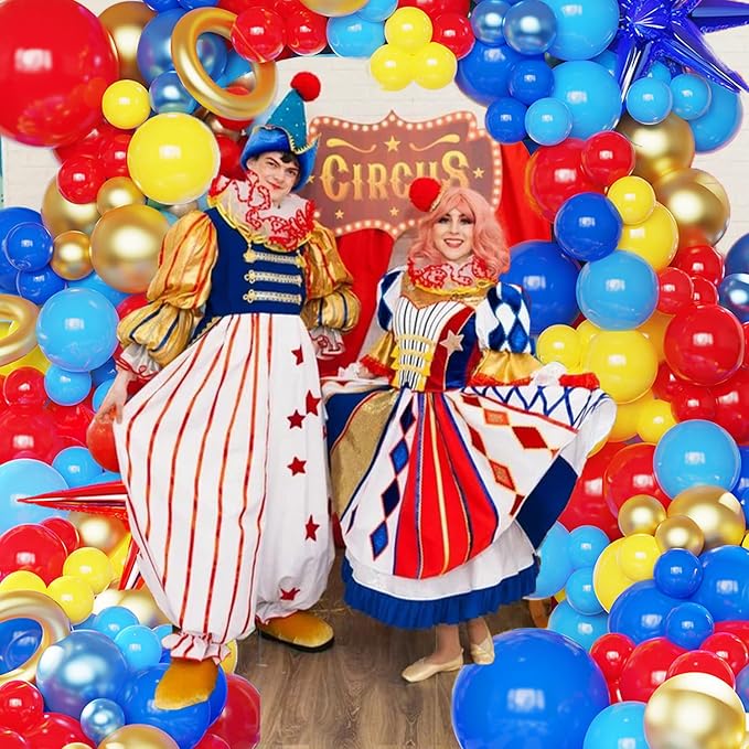 142 Pcs Red Blue Yellow Cartoon Hedgehog Balloon Arch Kit - Image 6